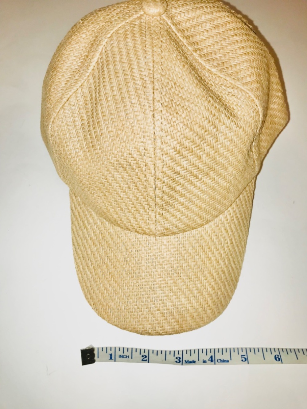 NWT Illuma Khaki Tan Paper Straw Baseball Cap Hat Summer Beach Boho Quiet Luxury - Picture 11 of 12